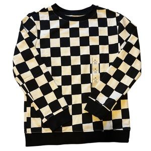 Cat & Jack Unisex Checkered Youth Sweatshirt
